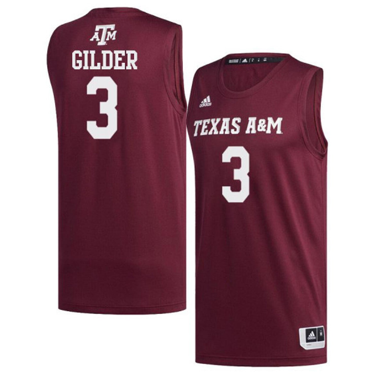 Admon Gilder Texas A&M 3 Jersey