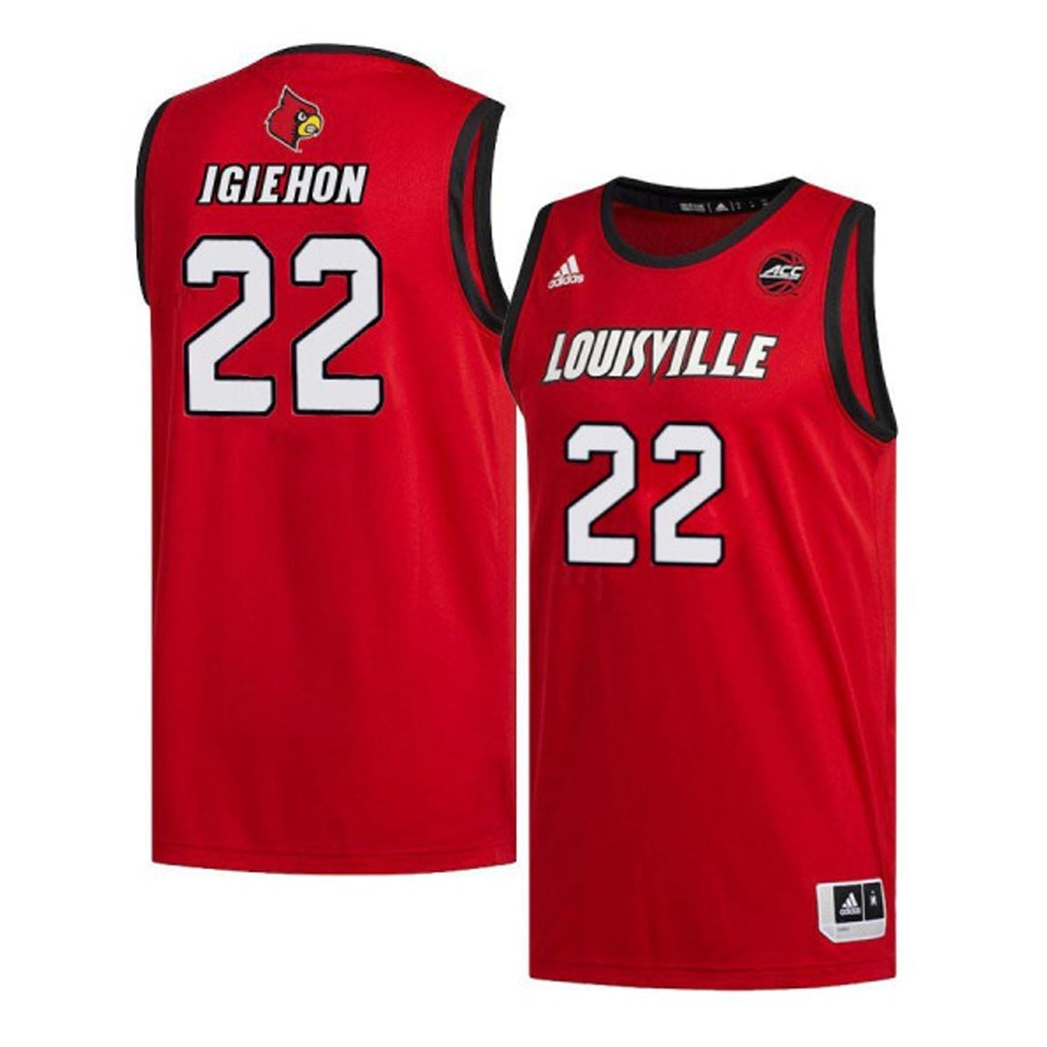 Aidan Igiehon Louisville Cardinals 22 Jersey