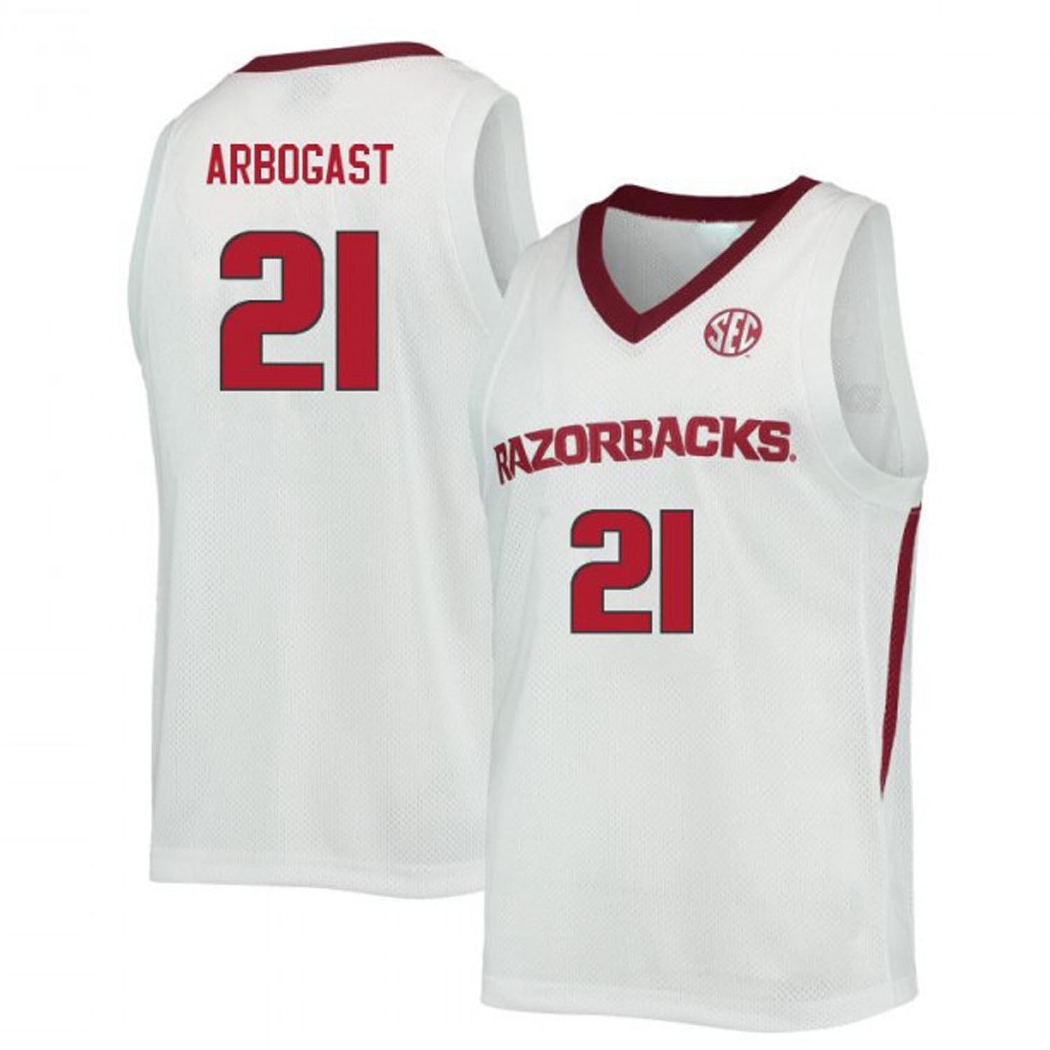 Cade Arbogast Arkansas Razorbacks 21 Jersey