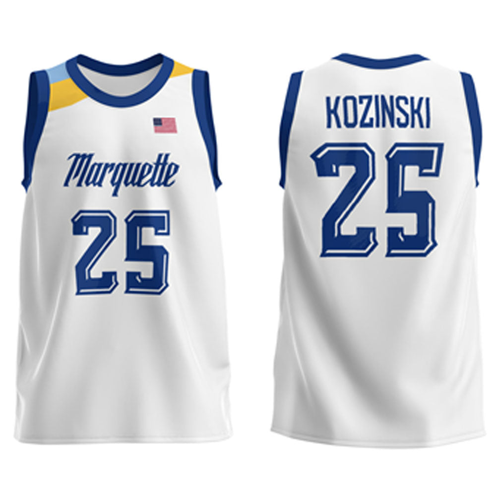 Caleb Kozinski Marquette Golden Eagles 25 Jersey