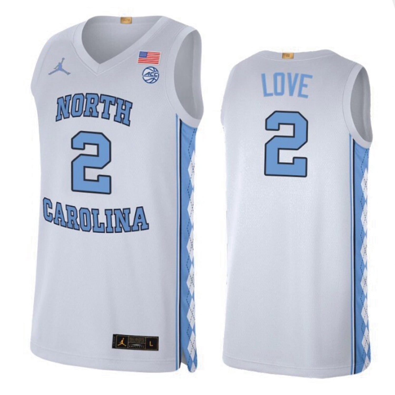 Caleb Love Carolina Tar Heels 2 Jersey