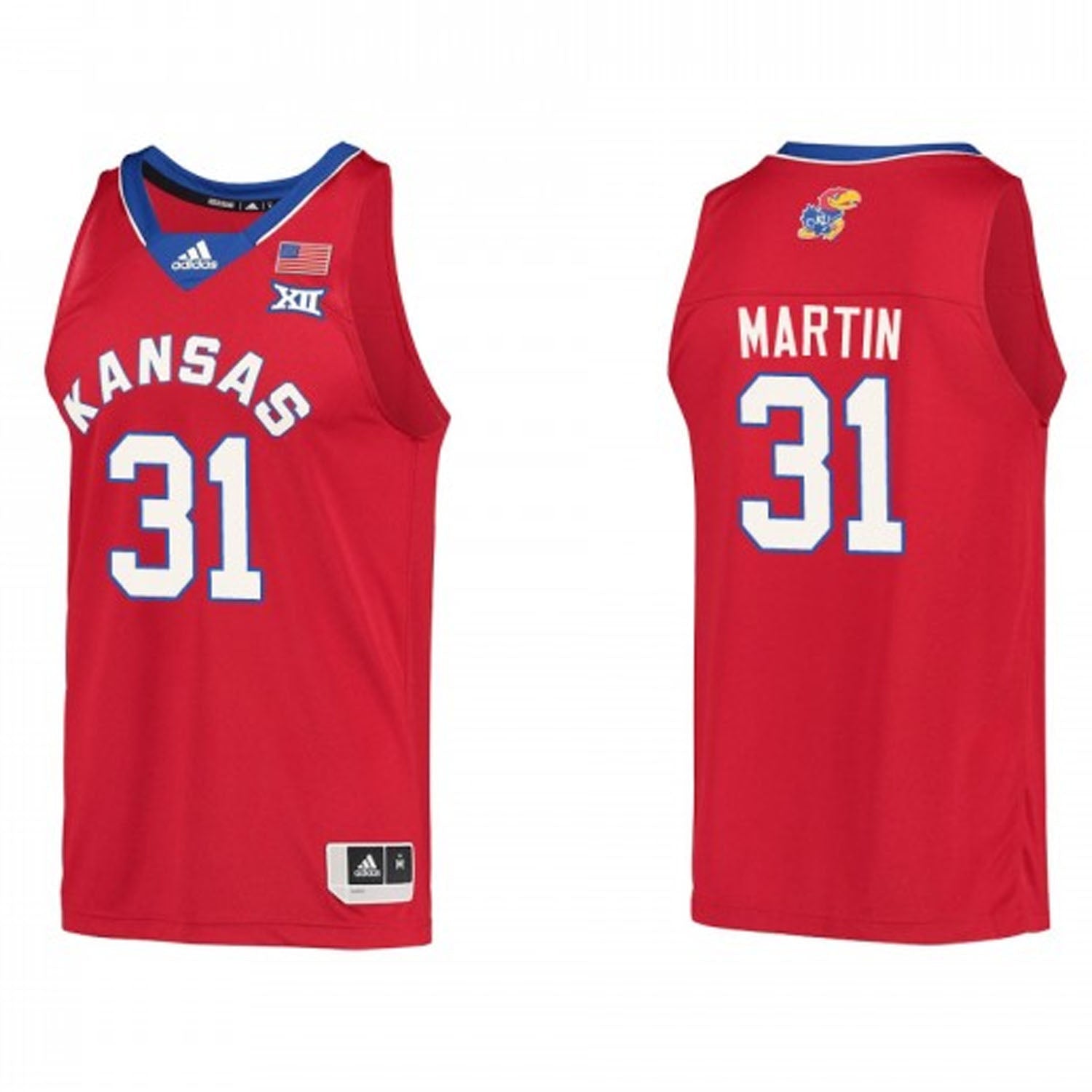 Cam Martin Kansas Jayhawks 31 Jersey