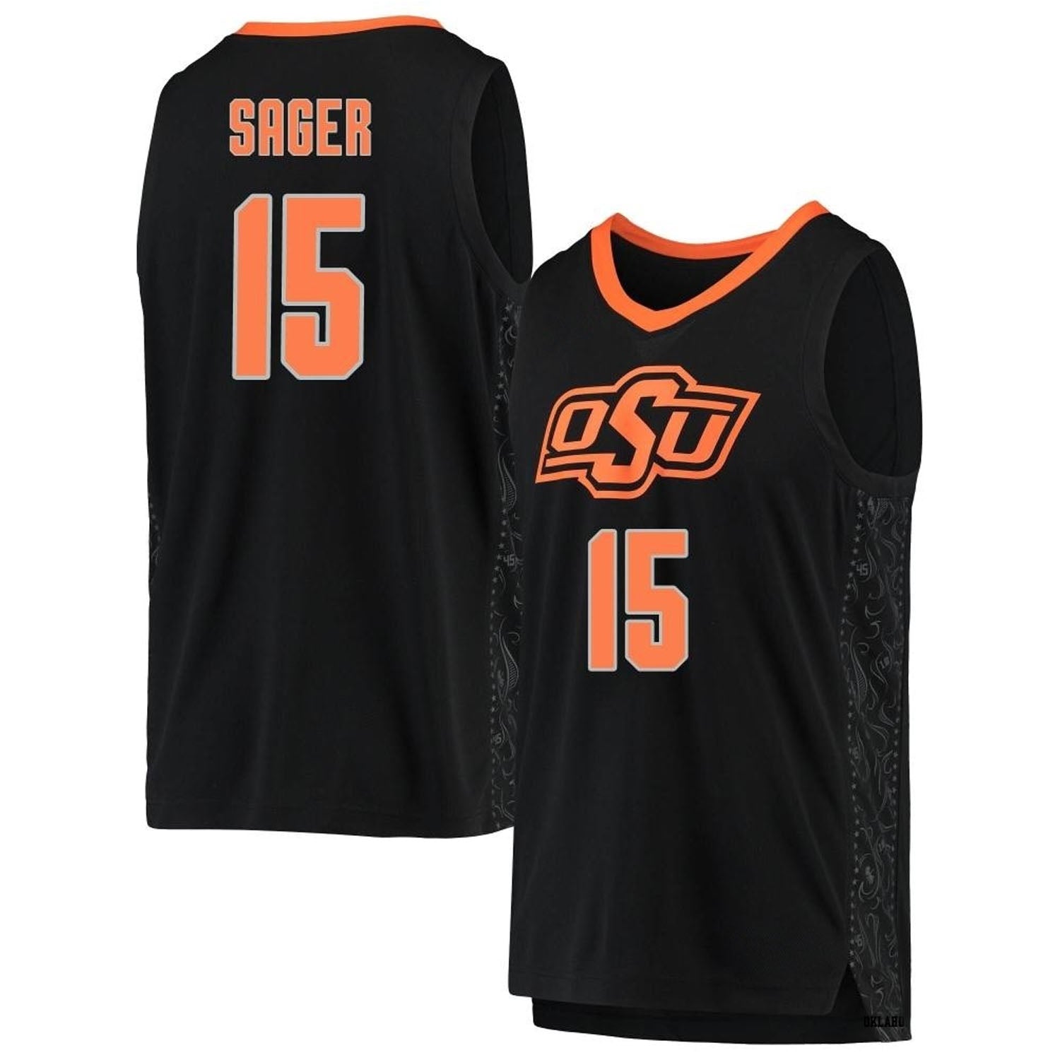 Carson Sager Oklahoma State Cowboys 15 Jersey