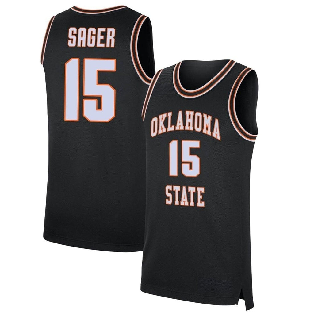 Carson Sager Oklahoma State Cowboys 15 Jersey