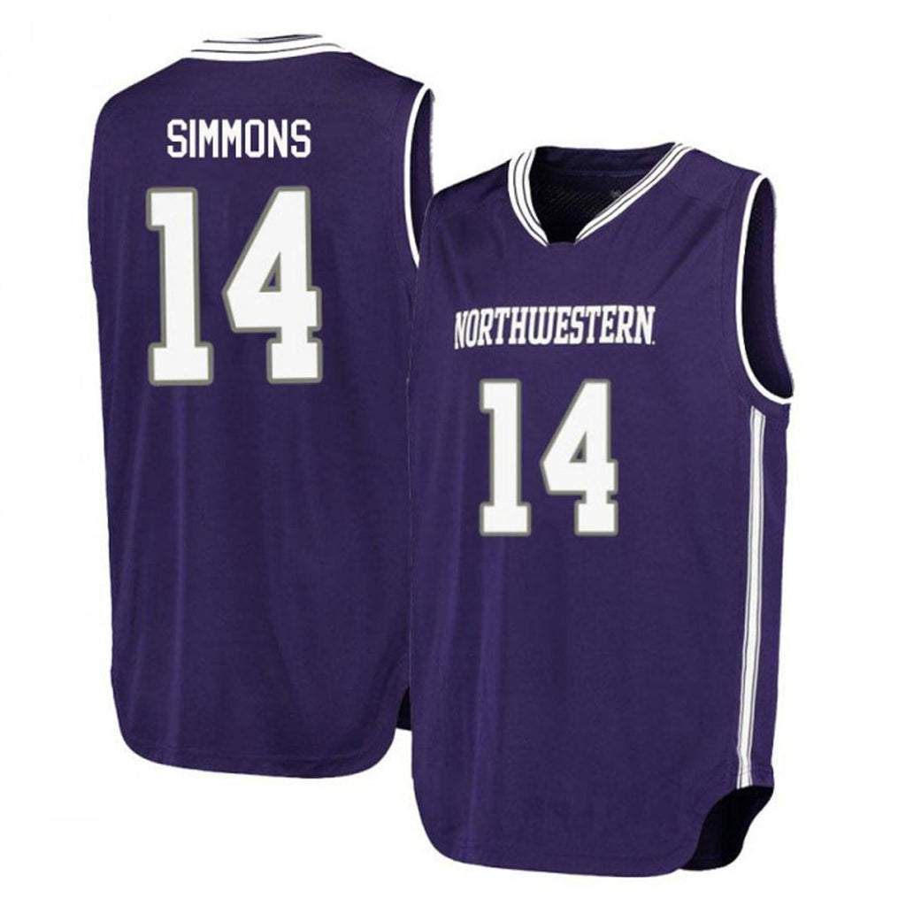 Casey Simmons Northwestern Wildcats 14 Jersey