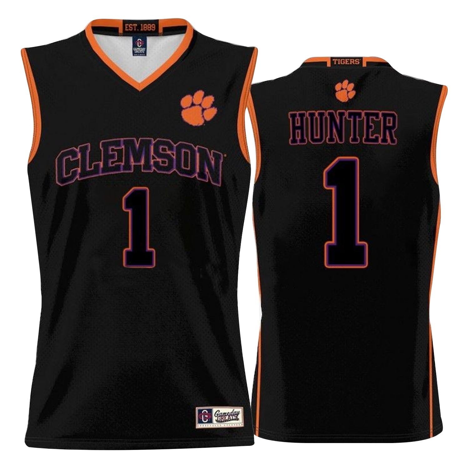 Chase Hunter Clemson Tigers 1 Jersey