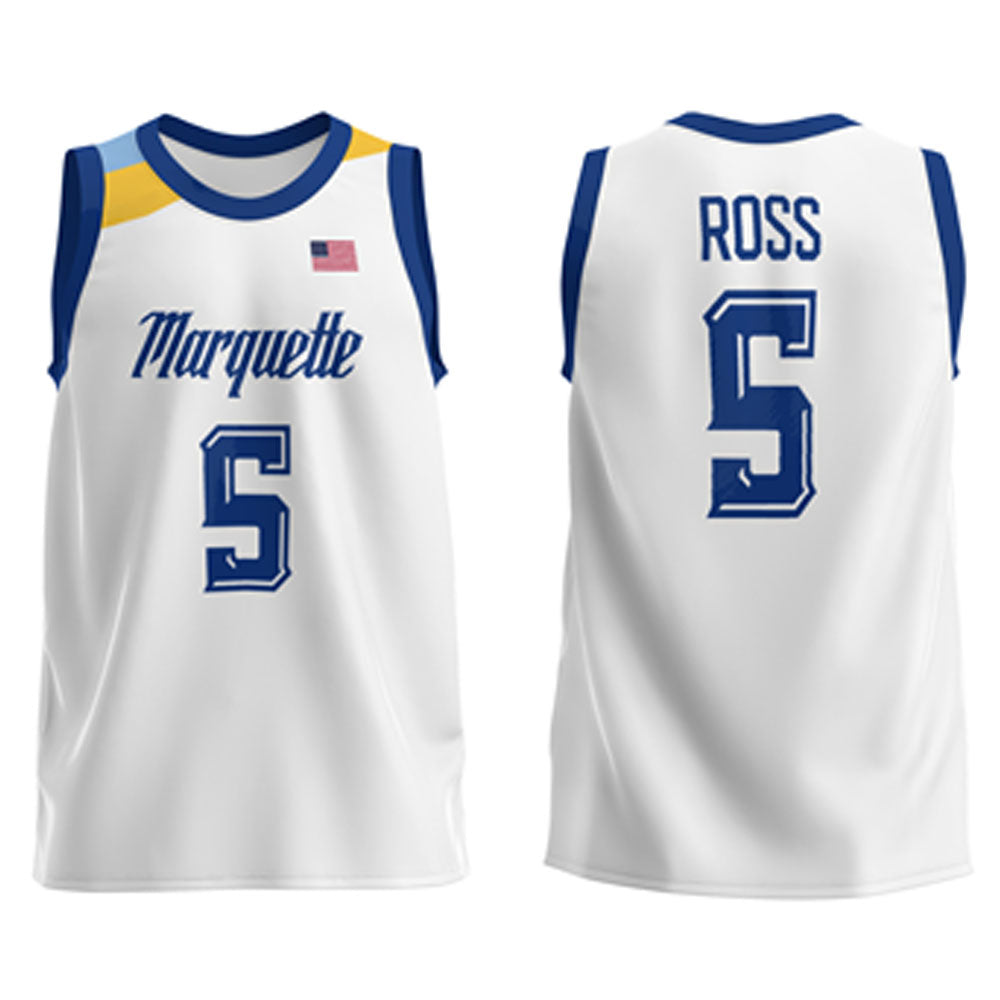 Chase Ross Marquette Golden Eagles 5 Jersey