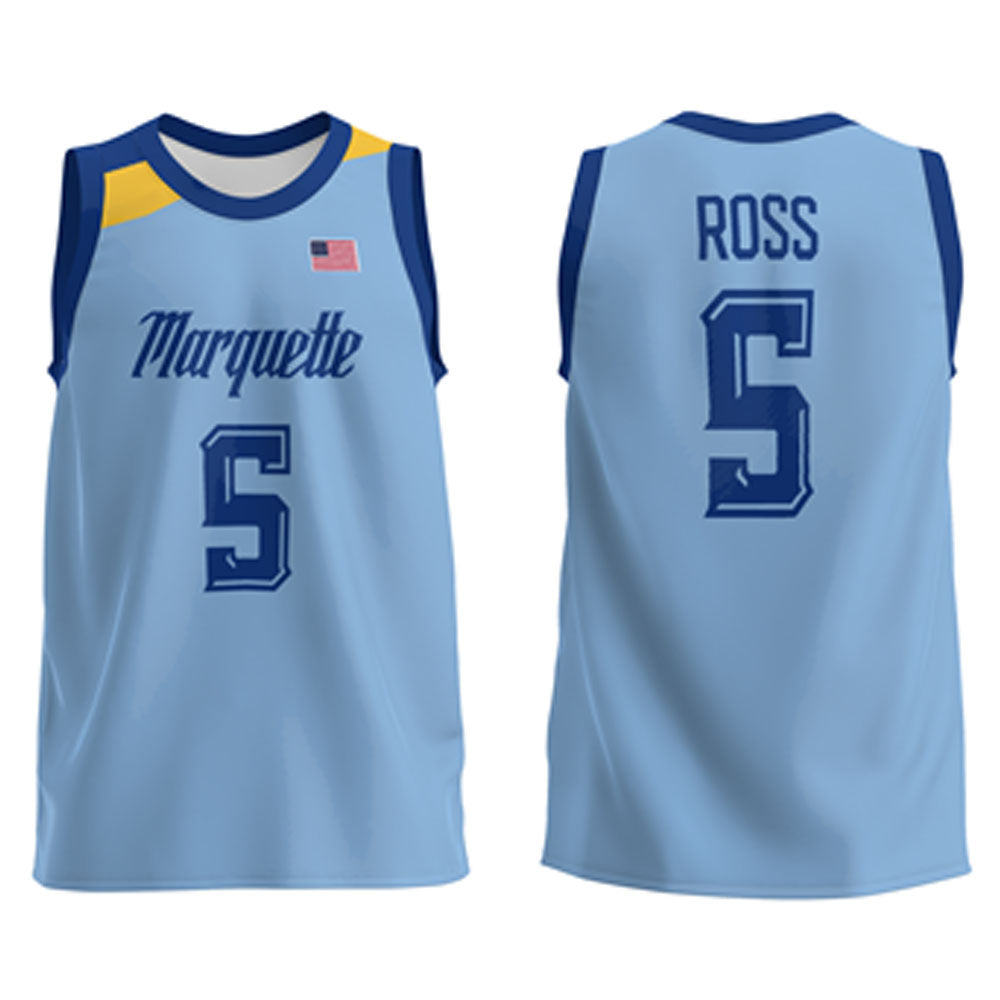 Chase Ross Marquette Golden Eagles 5 Jersey