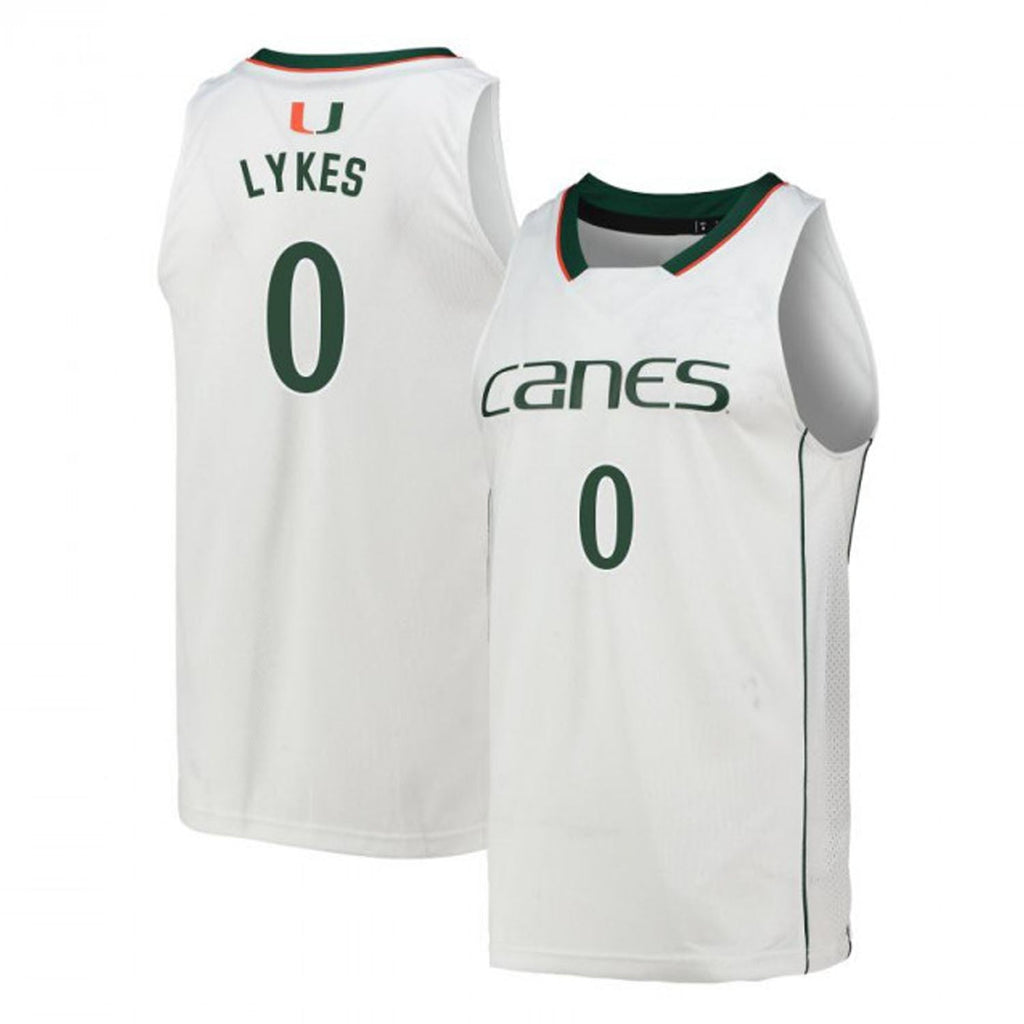 Chris Lykes Miami Hurricanes 0 Jersey