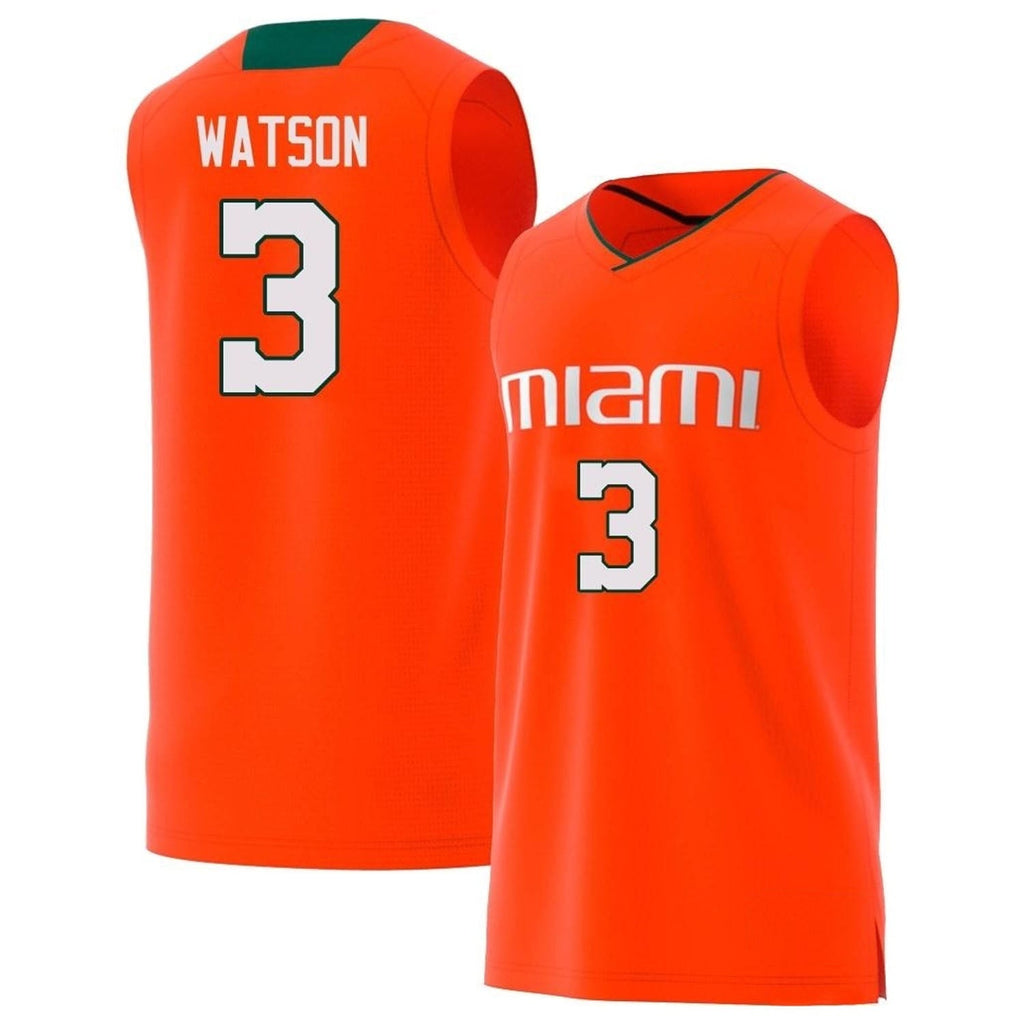 Christian Watson Miami Hurricanes 3 Jersey