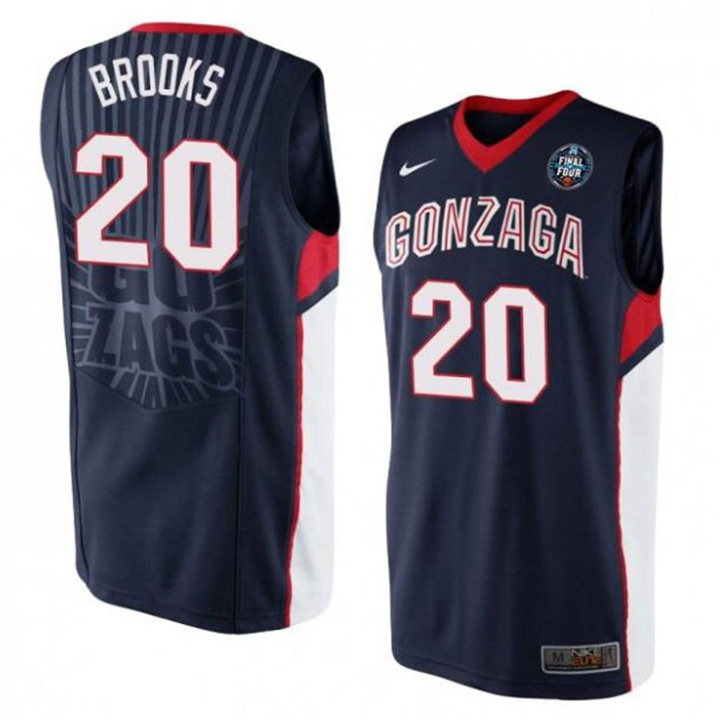 Colby Brooks Gonzaga Bulldogs 20 Jersey