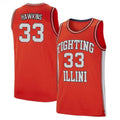 Coleman Hawkins Illinois Fighting Illini 33 Jersey
