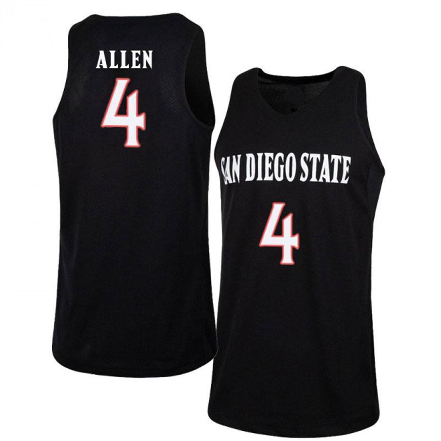 Dakarai Allen San Diego State Aztecs 4 Jersey