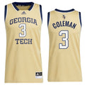 Dallan Coleman Georgia Tech Yellow Jackets 3 Jersey
