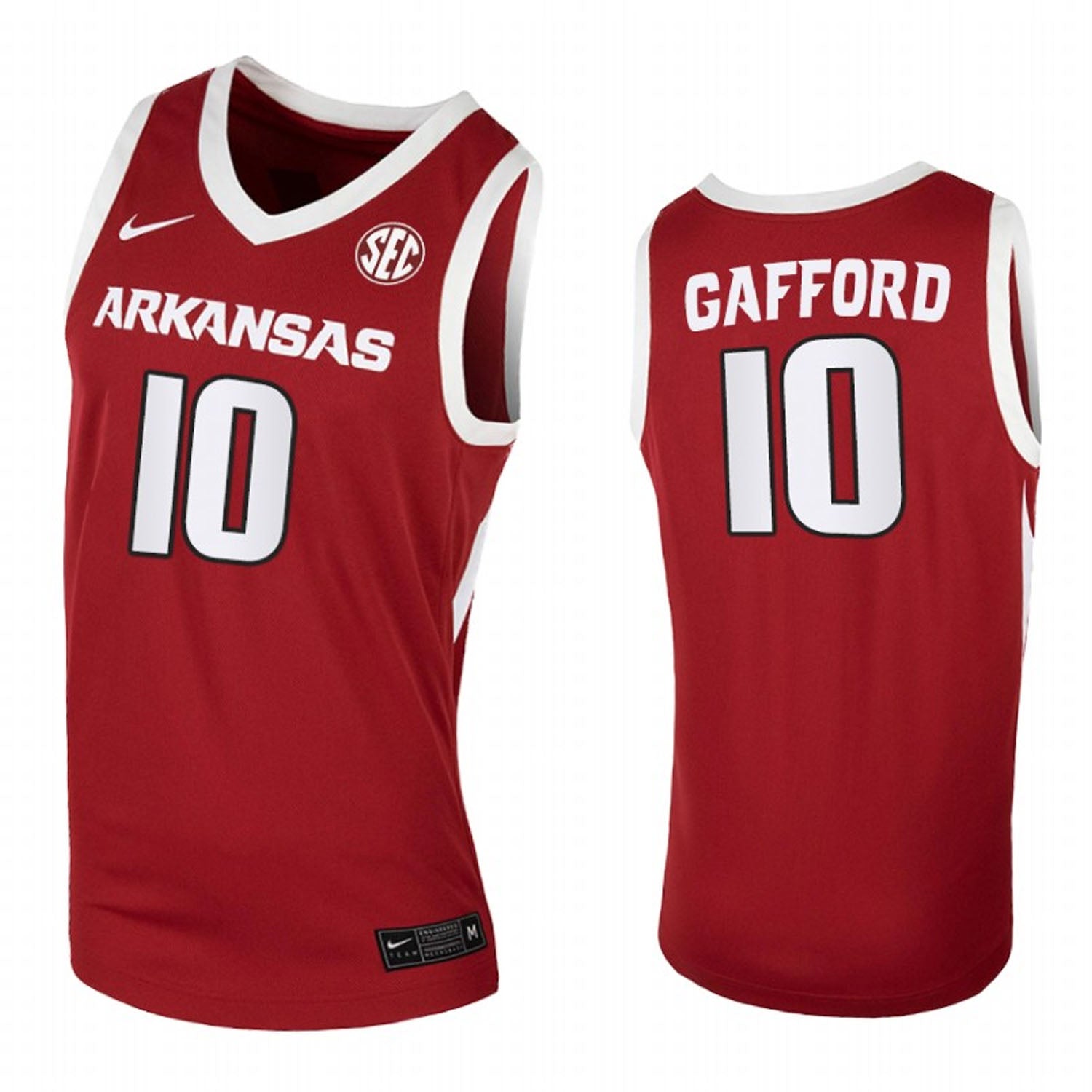 Daniel Gafford Arkansas Razorbacks 10 Jersey