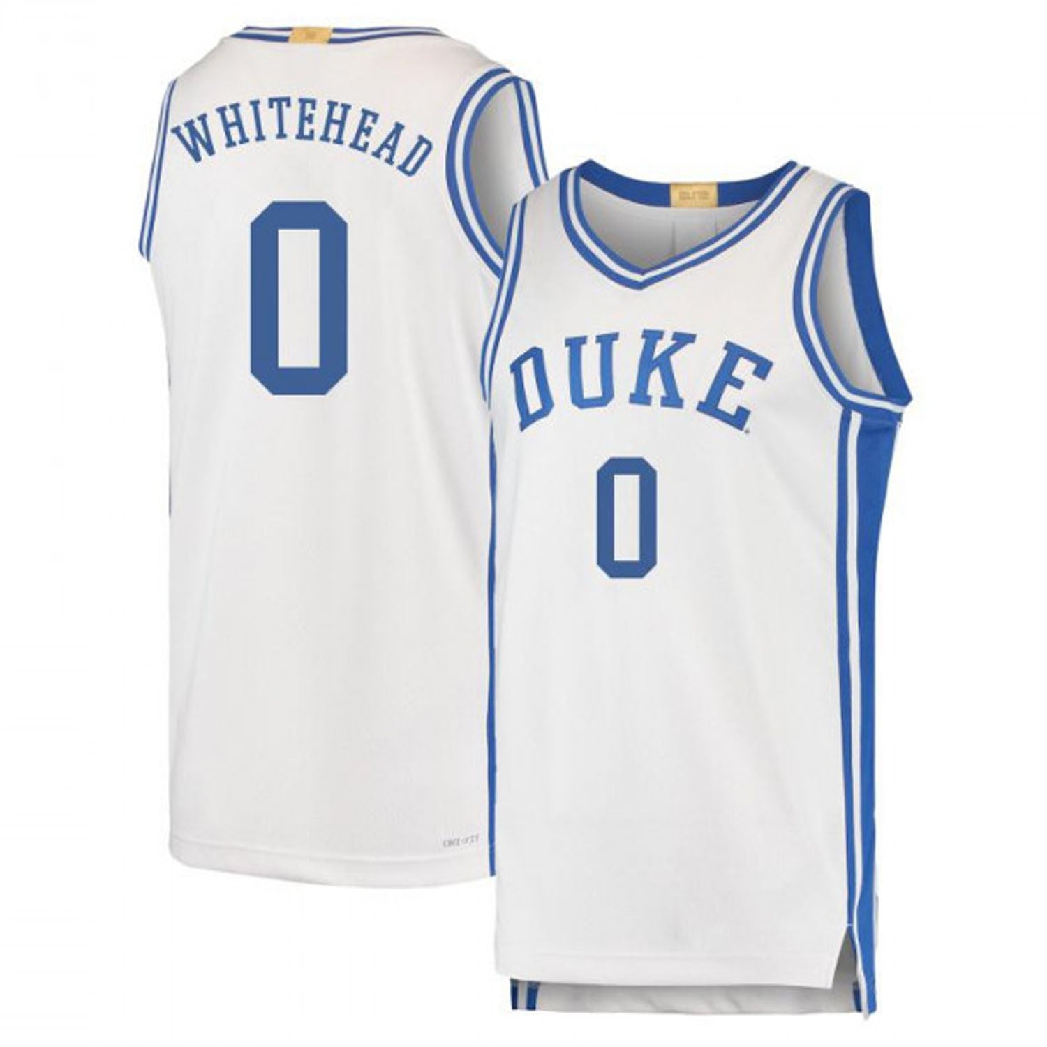 Dariq Whitehead Duke Blue Devils 0 Jersey