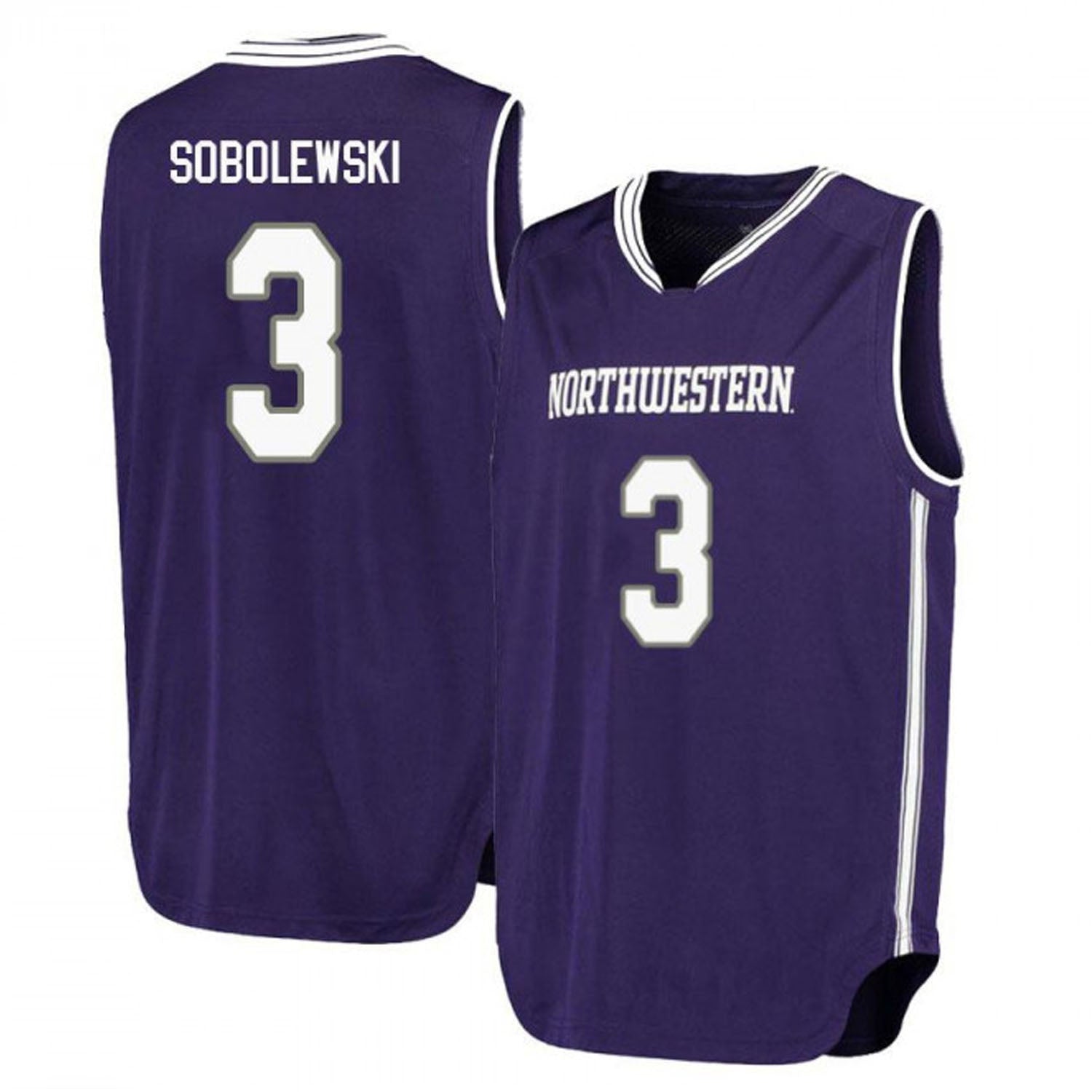 Dave Sobolewski Northwestern Wildcats 3 Jersey