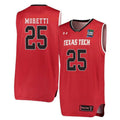 Davide Moretti Texas Tech Red Raiders 25 Jersey