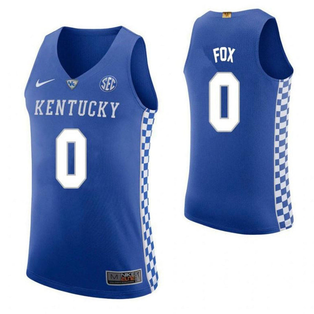 DeAaron Fox Kentucky Wildcats 0 Jersey
