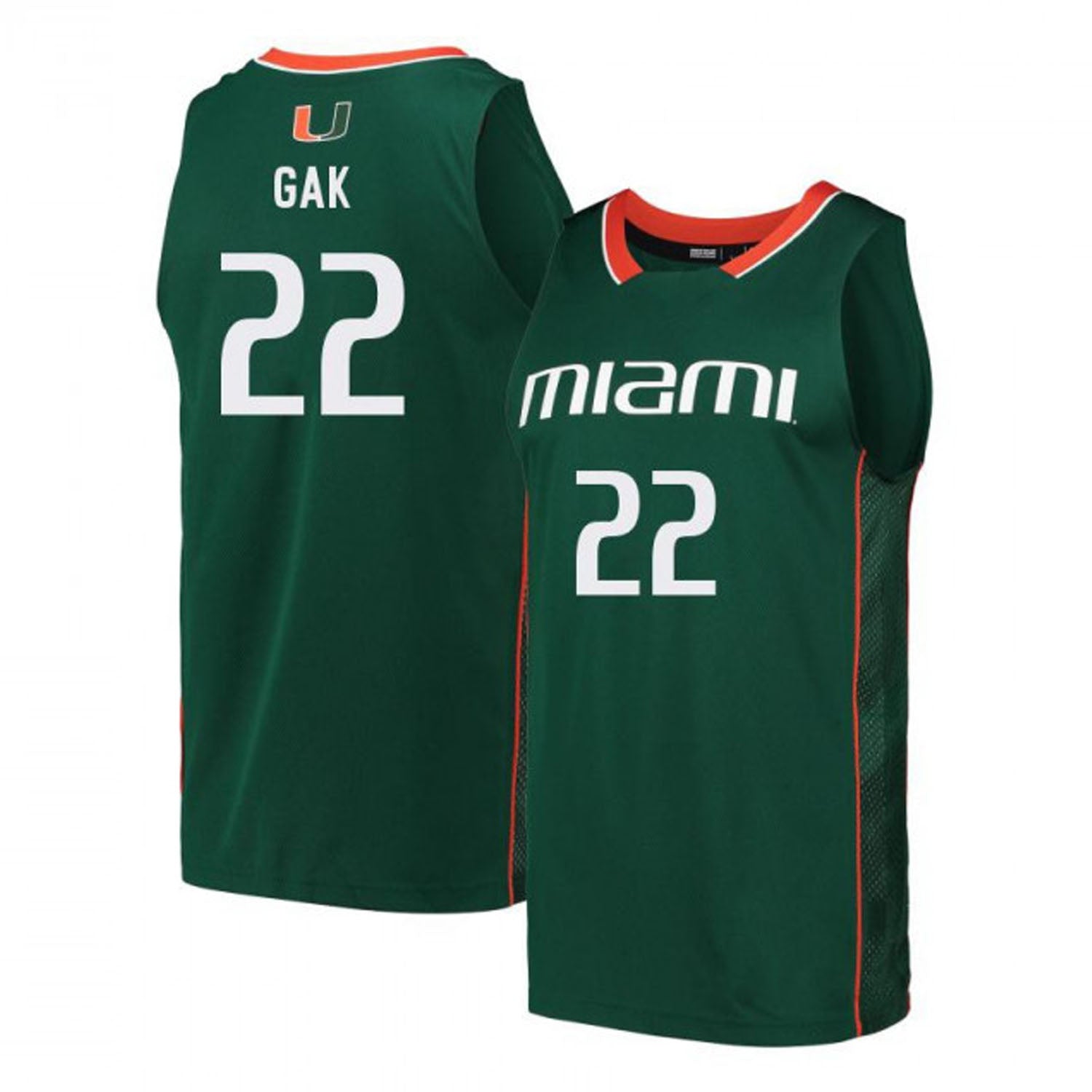 Deng Gak Miami Hurricanes 22 Jersey