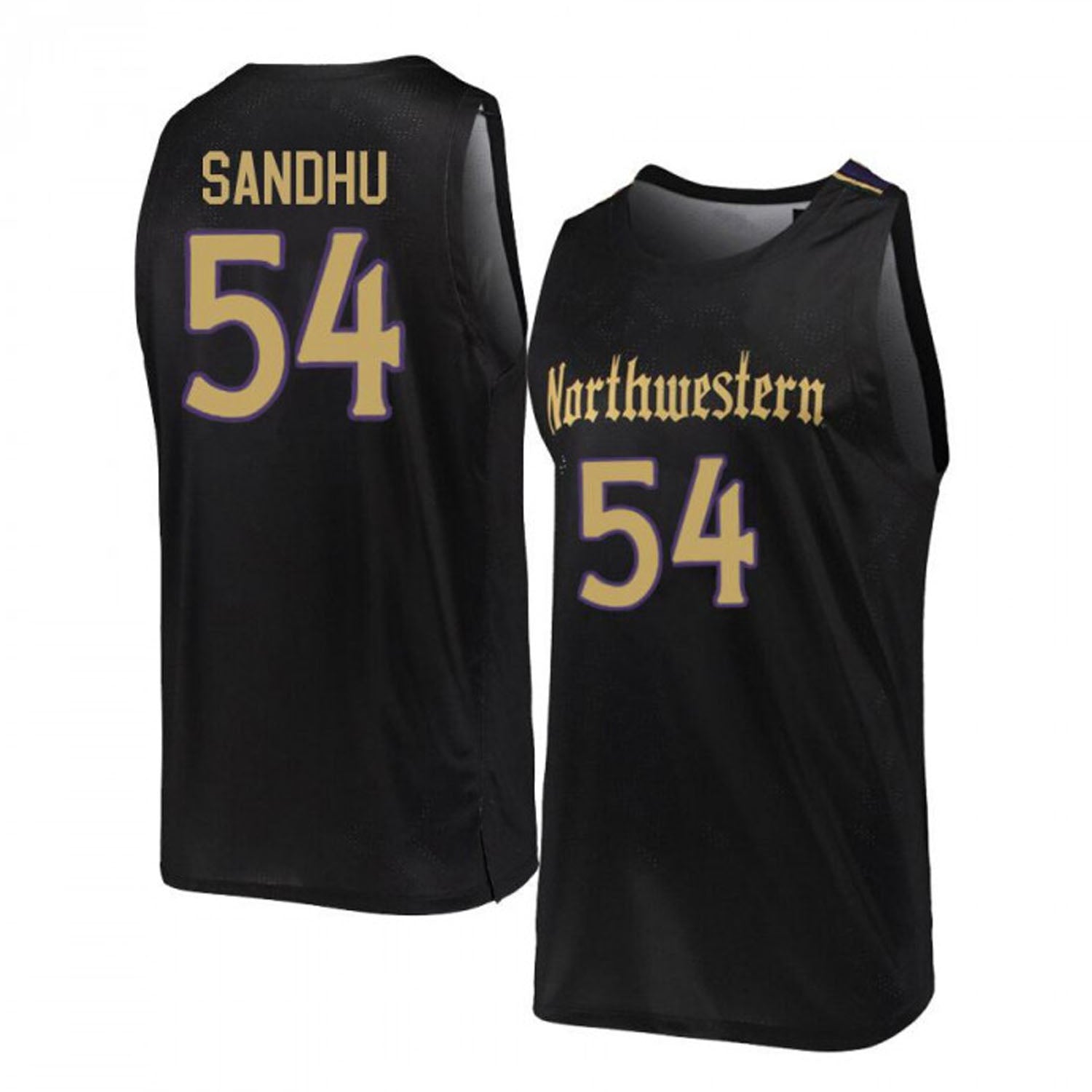 Dylan Sandhu Northwestern Wildcats 54 Jersey