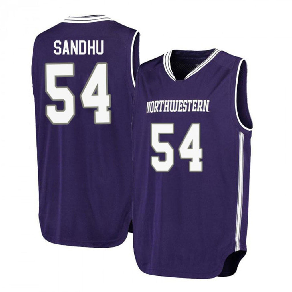 Dylan Sandhu Northwestern Wildcats 54 Jersey