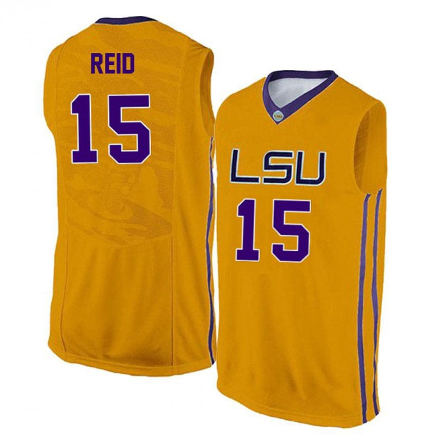 Efton Reid LSU Tigers 15 Jersey