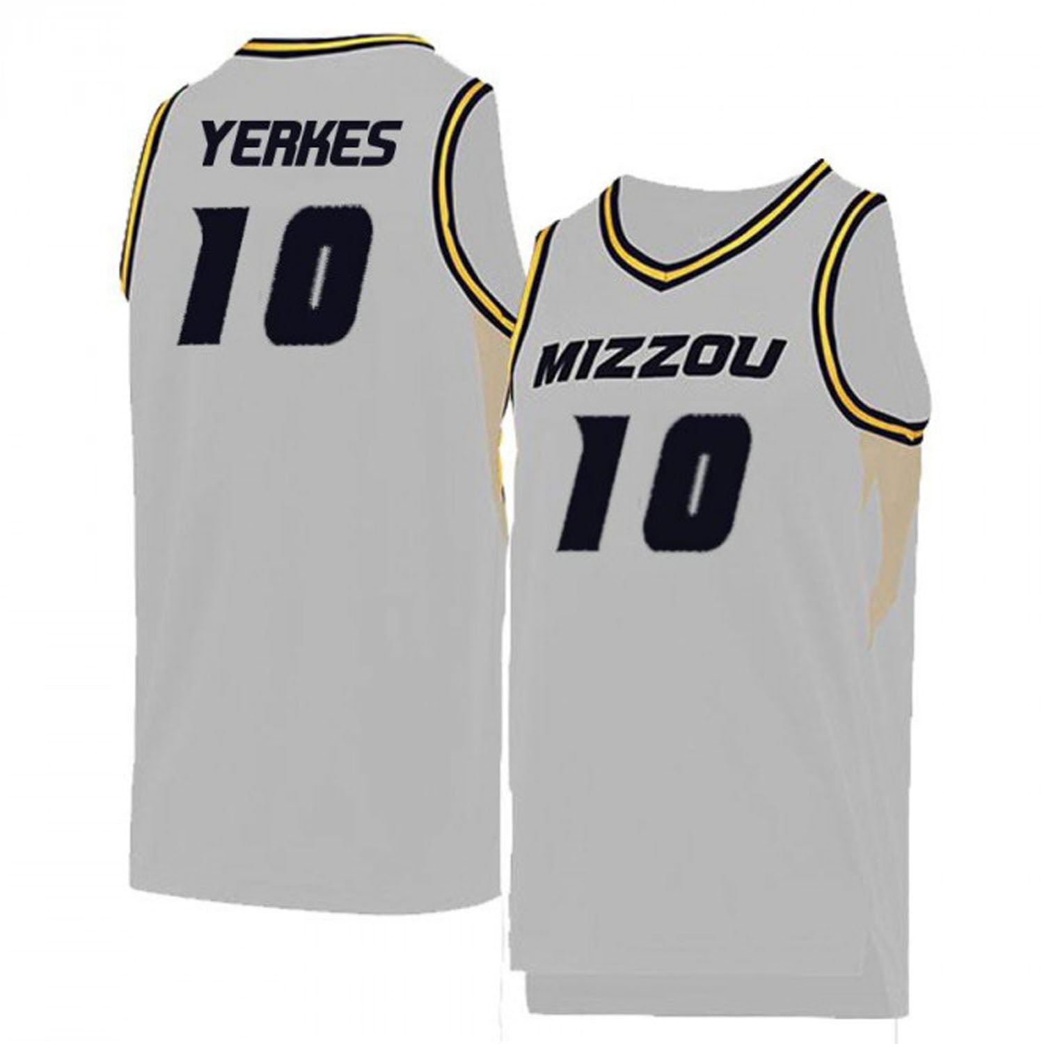Evan Yerkes Missouri Tigers 10 Jersey