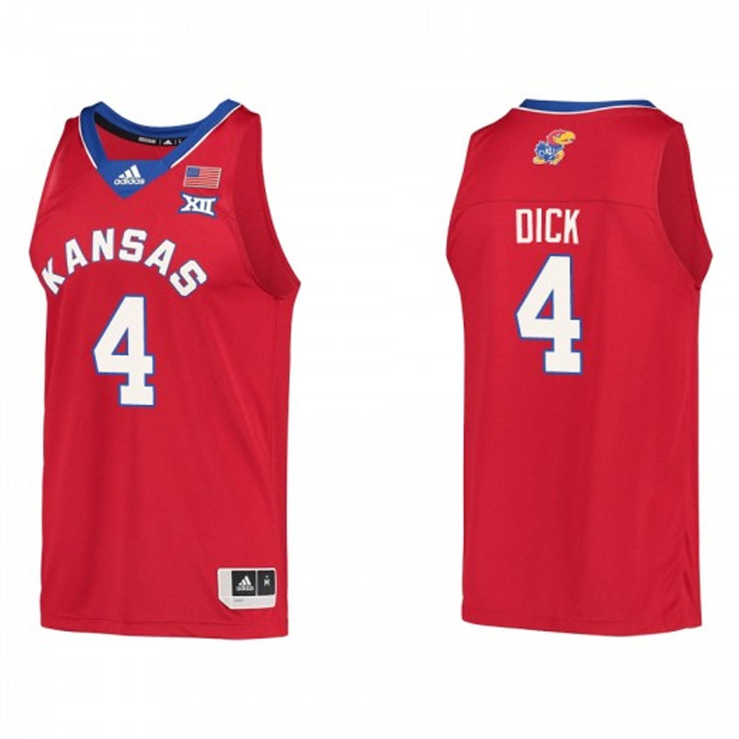 Gradey Dick Kansas Jayhawks 4 Jersey