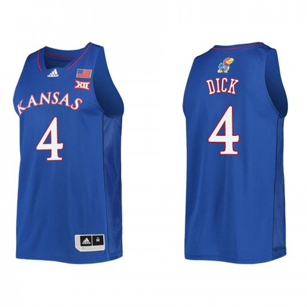 Gradey Dick Kansas Jayhawks 4 Jersey