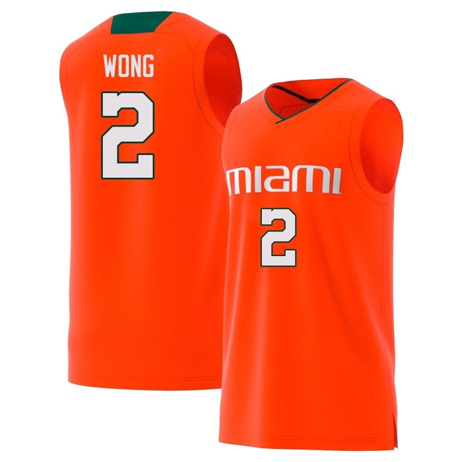 Isaiah Wong Miami Hurricanes 2 Jersey