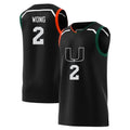 Isaiah Wong Miami Hurricanes 2 Jersey