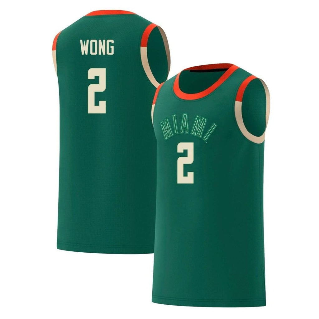 Isaiah Wong Miami Hurricanes 2 Jersey