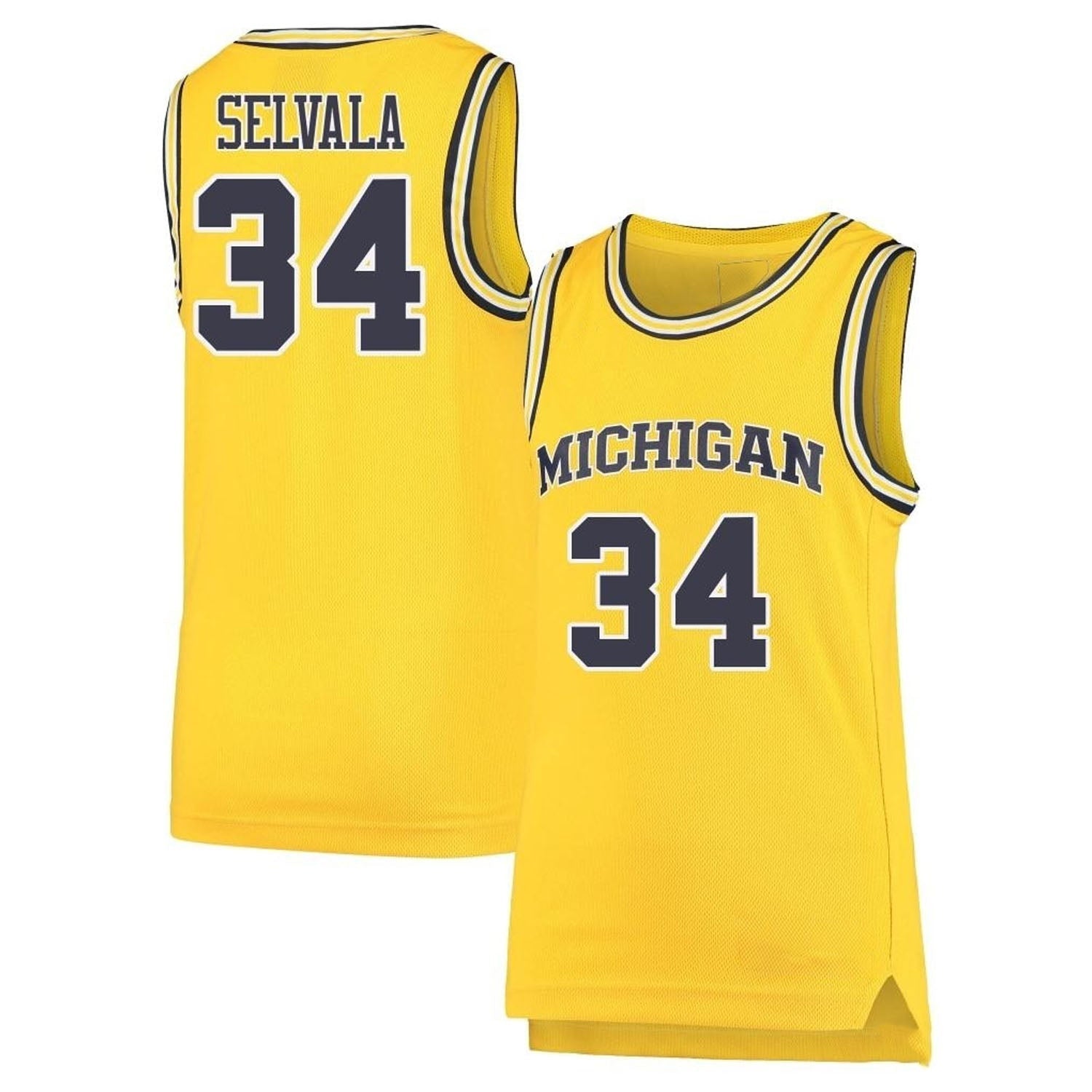 Jackson Selvala Michigan Wolverines 34 Jersey