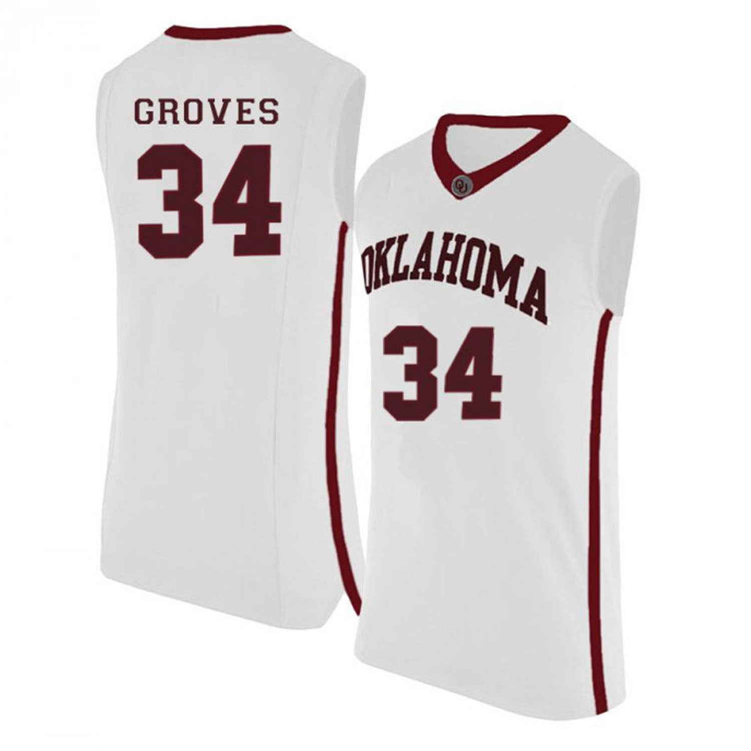 Jacob Groves Oklahoma Sooners 34 Jersey