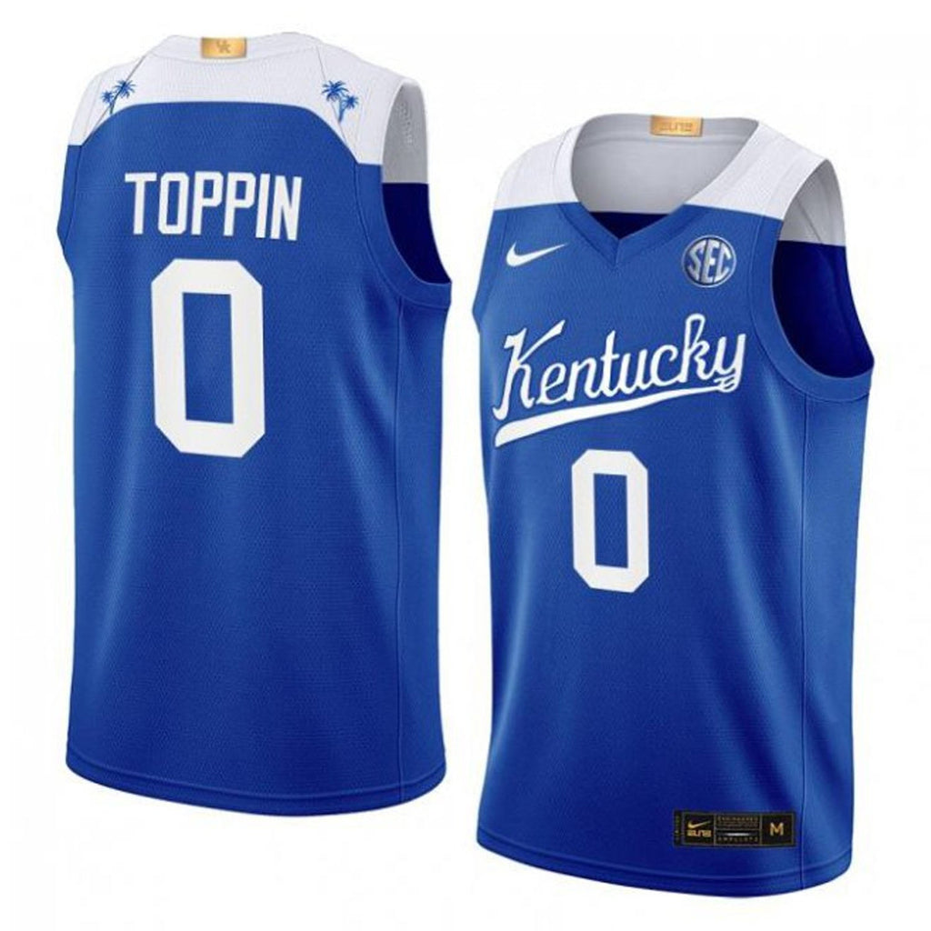Jacob Toppin Kentucky Wildcats 0 Jersey