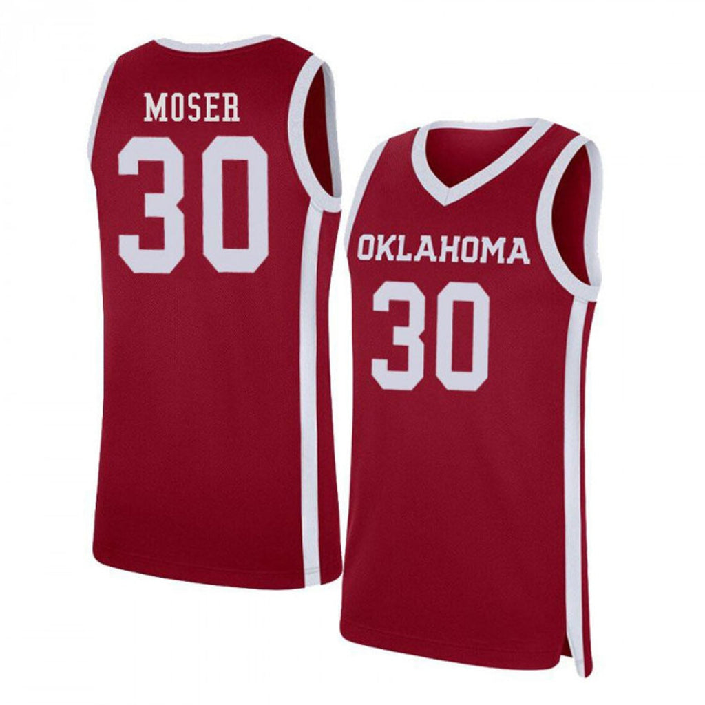 Jake Moser Oklahoma Sooners 30 Jersey