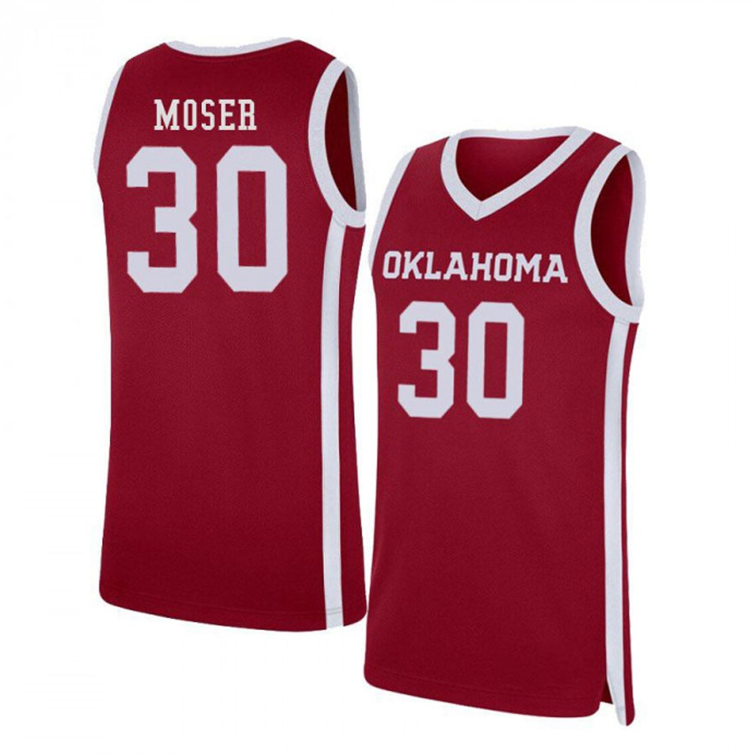 Jake Moser Oklahoma Sooners 30 Jersey