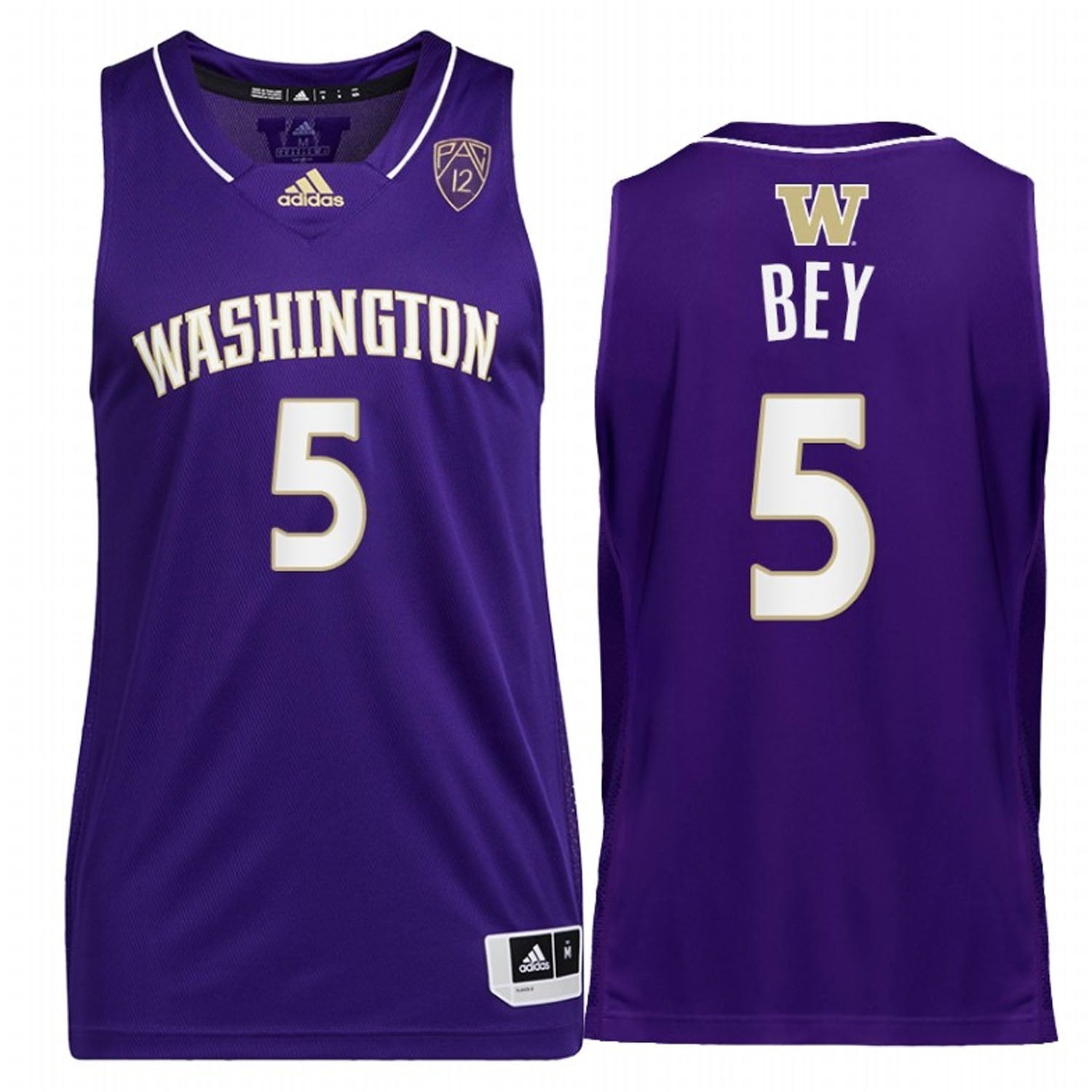 Jamal Bey Washington Huskies 5 Jersey