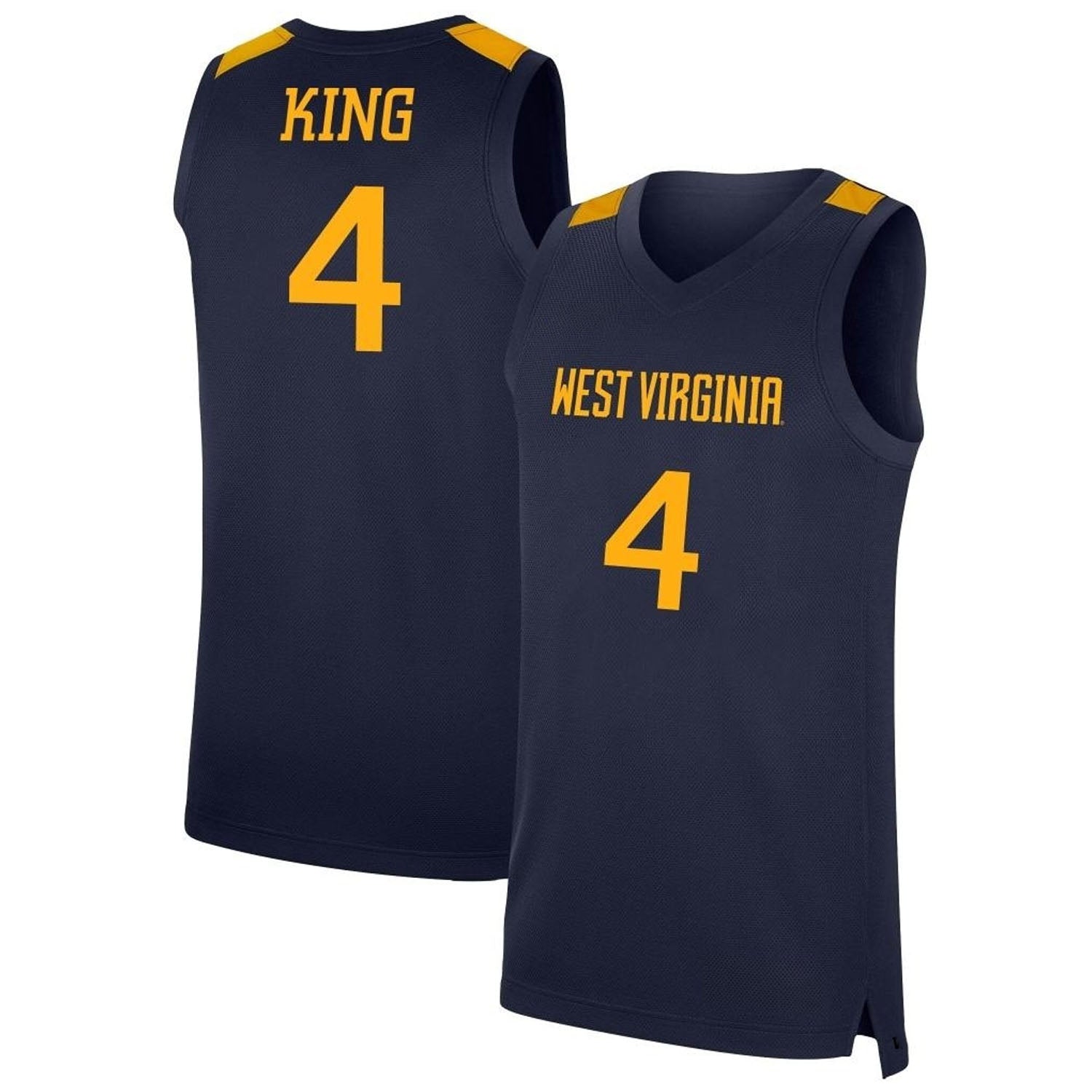 Jamel King West Virginia Mountaineers 4 Jersey