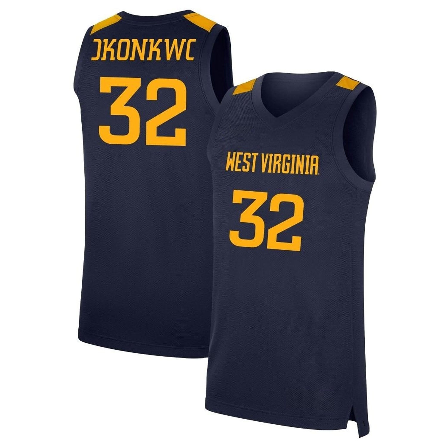 James Okonkwo West Virginia Mountaineers 32 Jersey