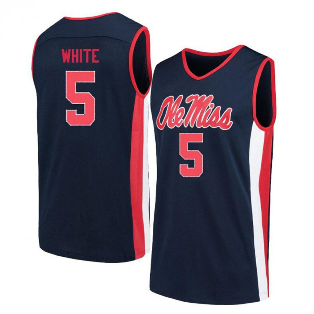 James White Ole Miss Rebels 5 Jersey