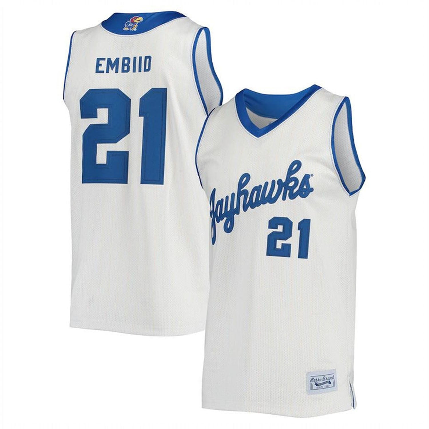 Joel Embiid Kansas JayHawks 21 Jersey