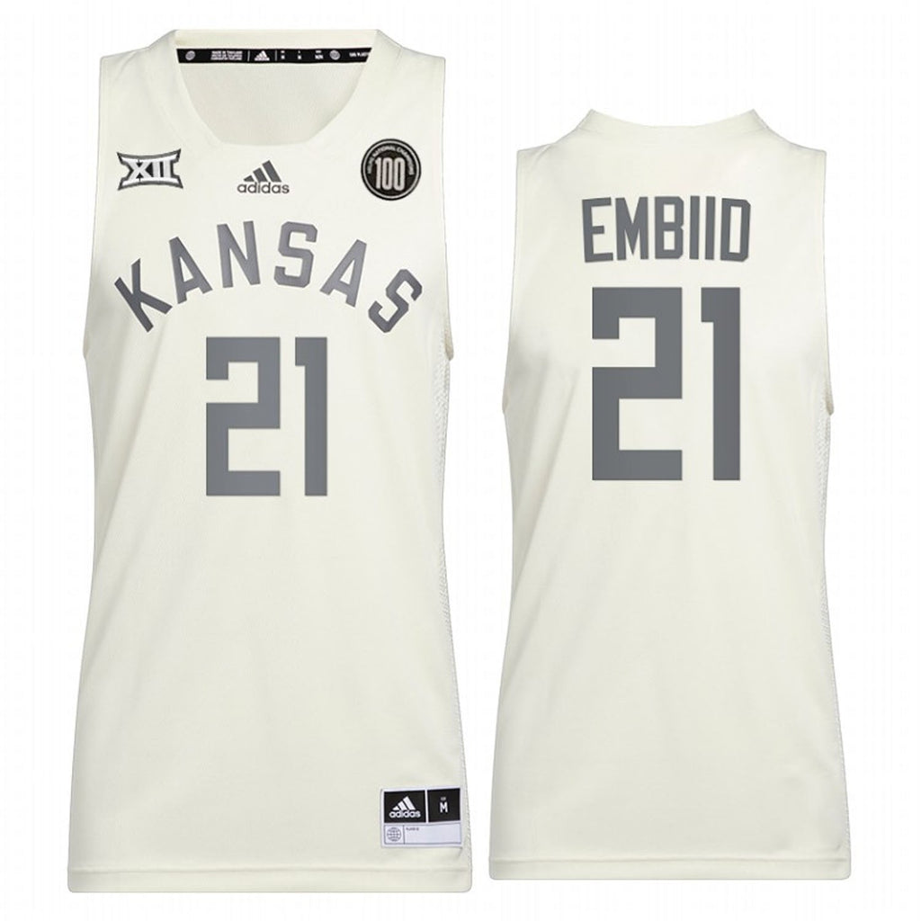 Joel Embiid Kansas JayHawks 21 Jersey