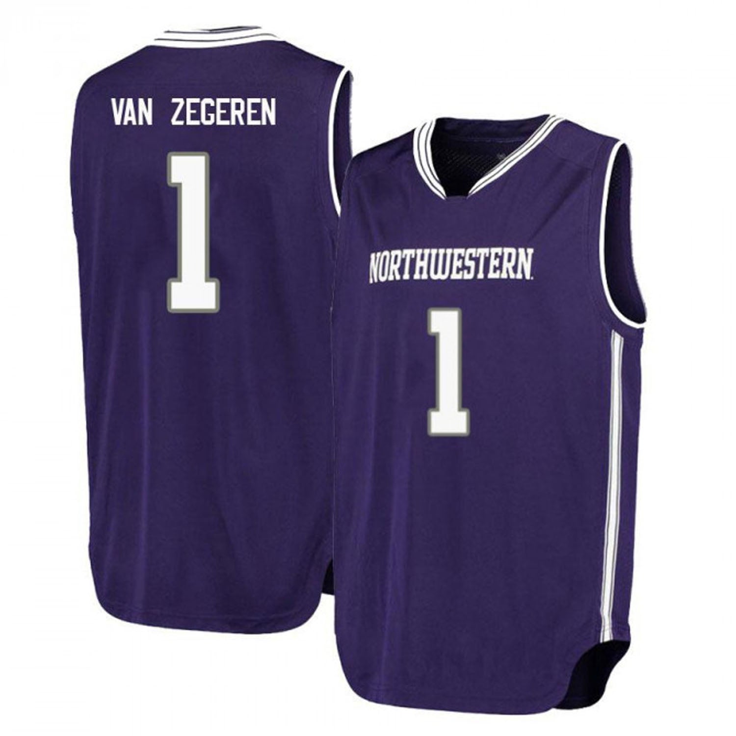 Joey Van Zegeren Northwestern Wildcats 1 Jersey