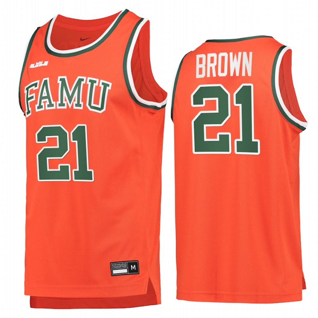 Johnny Brown FAMU Rattlers 21 Jersey