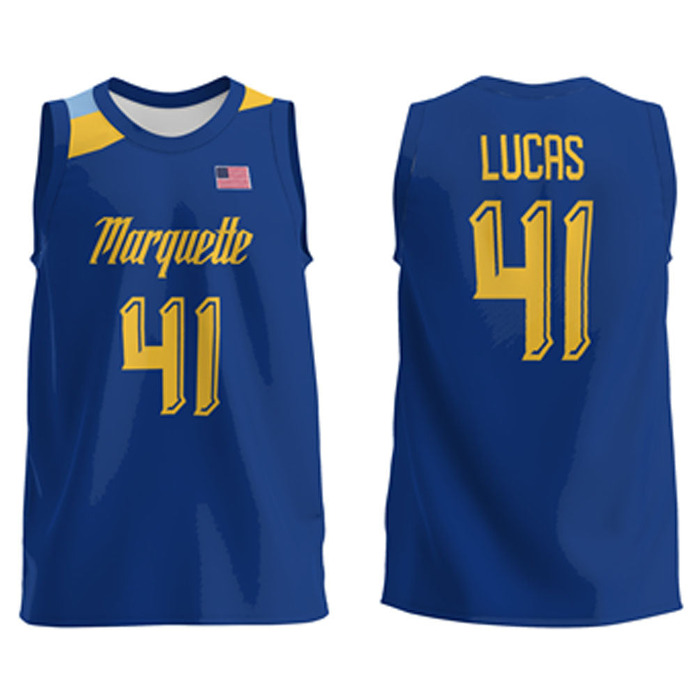 Jonah Lucas Marquette Golden Eagles 41 Jersey