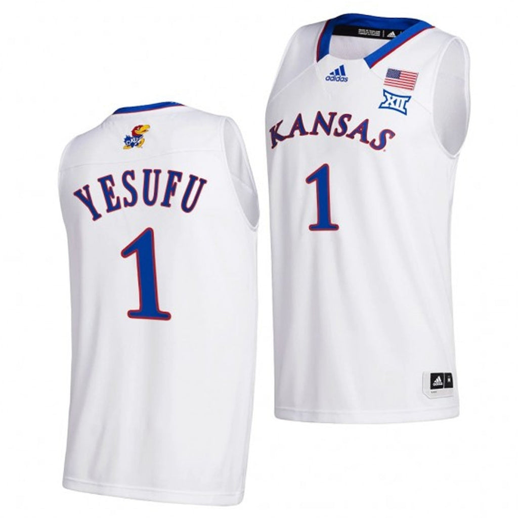Joseph Yesufu Kansas Jayhawks 1 Jersey