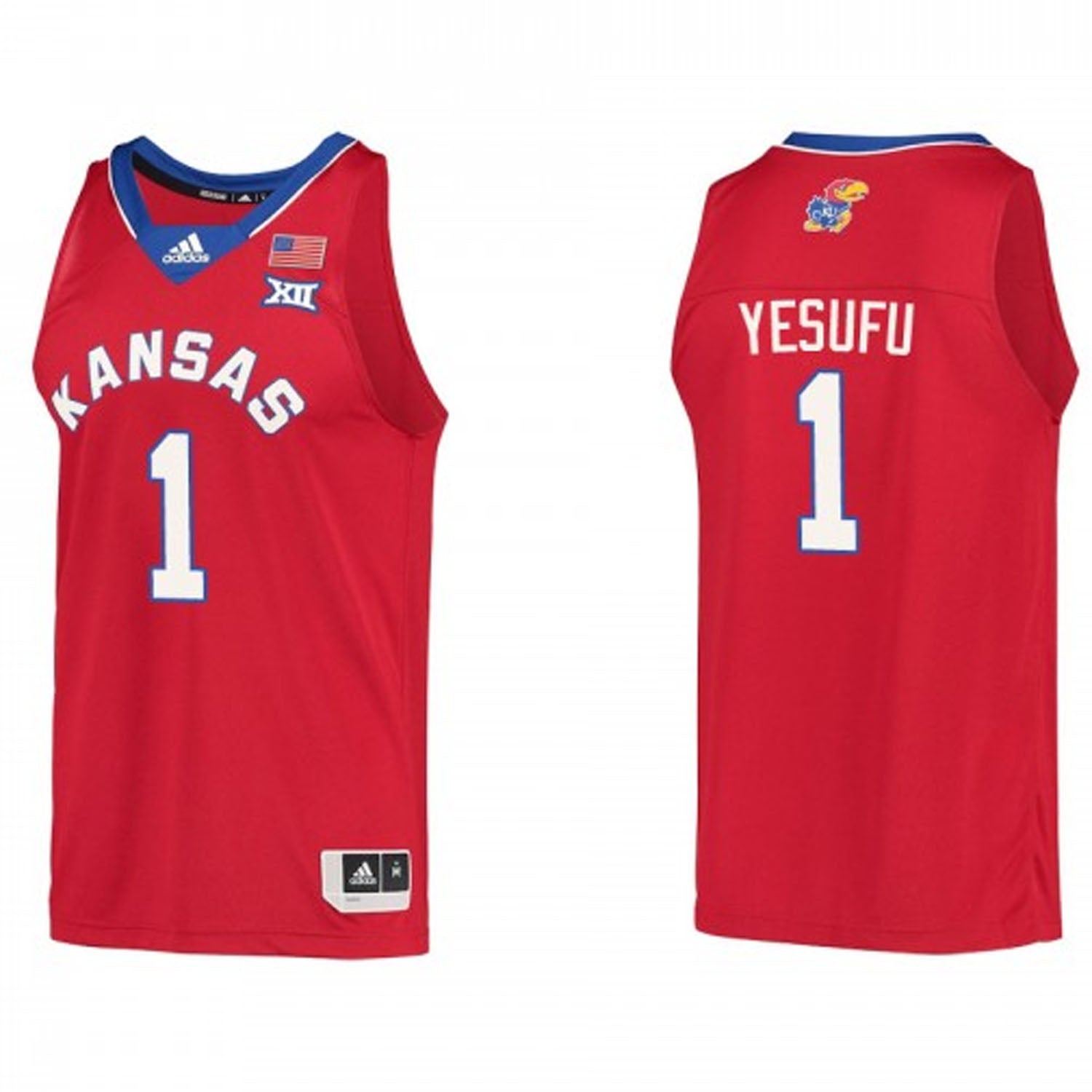 Joseph Yesufu Kansas Jayhawks 1 Jersey