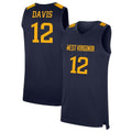 Josiah Davis West Virginia Mountaineers 12 Jersey